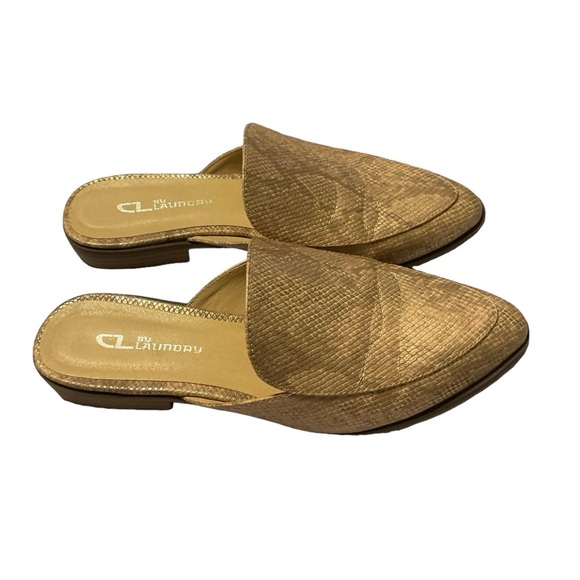 Chinese Laundry Shoes - Chinese Laundry mules gold snake‎ print Size: 9